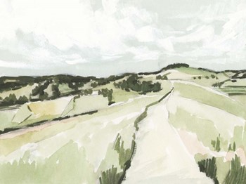 Rolling Pastures Sketch II by Victoria Barnes art print