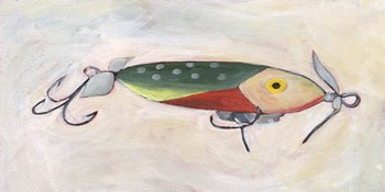 Retro Fishing Lure III by Regina Moore art print