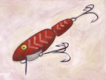 Retro Fishing Lure VI by Regina Moore art print
