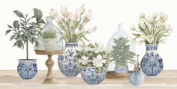 Chinoiserie Floral Set by Cindy Jacobs art print