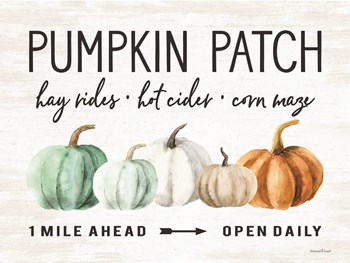 Pumpkin Patch by Lettered &amp; Lined art print