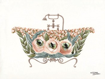 Vintage Bathtub by Michele Norman art print