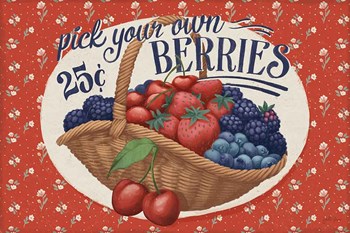 Berry Breeze I by Janelle Penner art print