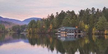 Mirror Lake Sunset Reflections by Lori Deiter art print