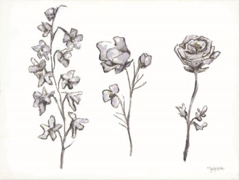 Floral Trio by Jennifer Holden art print