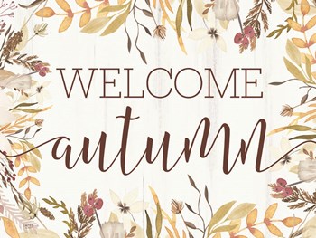 Welcome Autumn by Lux + Me Designs art print