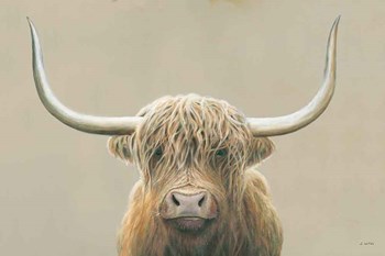 Highland Cow Neutral by James Wiens art print