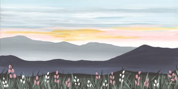 Sunset Over the Blue Ridge by April Chavez art print