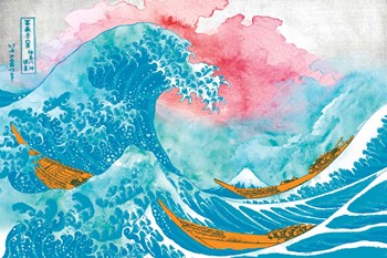 The Great Teal Wave by Porter Hastings art print