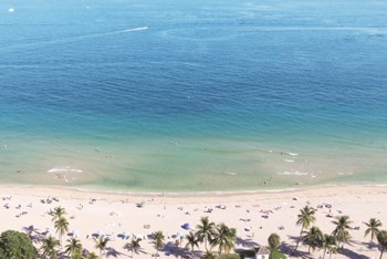 Beach View From Above by Lori Deiter art print