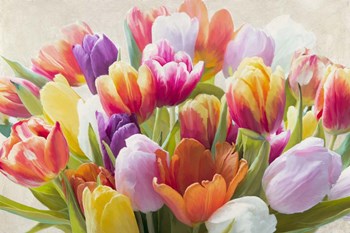 Spring Tulips by Luca Villa art print