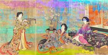 Hommage to Chikanobu by Eric Chestier art print