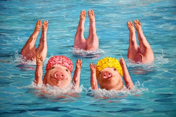 Water Ballet by Lucia Heffernan art print