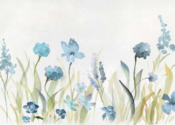 Blue Wildflowers by Lanie Loreth art print