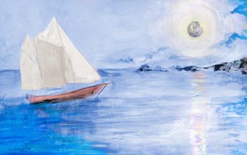 Sailing In Moonlight by Robin Maria art print