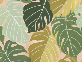 Back To Nature Palm Leaves by Patricia Pinto art print