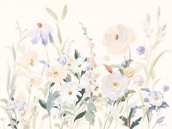 Neutral Boho Wildflowers by Danhui Nai art print