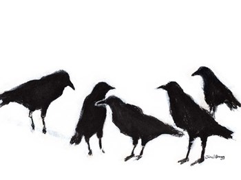 A Conspiracy of Ravens No. 2 by Janel Bragg art print