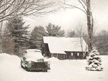 Winter on the Old Farm by Lori Deiter art print