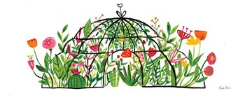Greenhouse Blooming I by Farida Zaman art print