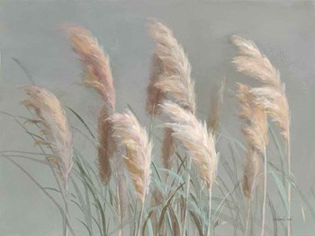 Pampas Grasses on Gray by Danhui Nai art print