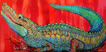 Alligator by Karrie Evenson art print