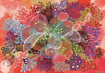 Flower of Dharma by Noemi Ibarz art print