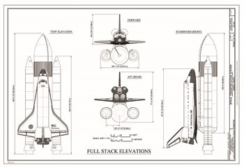 Discovery Full Stack Elevations by Stellar Design Studio art print