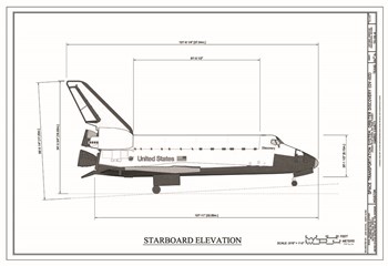 Discovery Starboard Elevation by Stellar Design Studio art print