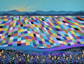 Rainbow Landscape by Lisa Frances Judd art print