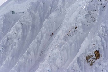 Climbing Nevado Alpamayo Mountain in Peru by Giulio Ercolani/Stocktrek Images art print