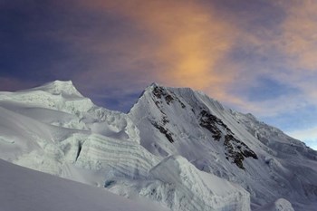 Sunset on Quitaraju Mountain in the Cordillera Blanca in the Andes Of Peru by Giulio Ercolani/Stocktrek Images art print