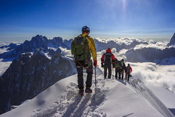 Mountain Climbers Descending by Giulio Ercolani/Stocktrek Images art print