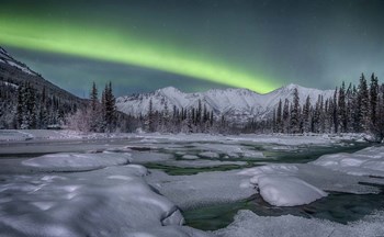 Northern Lights, Annie Lake by Jonathan Tucker/Stocktrek Images art print