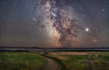 The Galactic Centre of the Milky Way at Grasslands National Park by Alan Dyer/Stocktrek Images art print