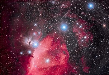 The Belt of Orion and the Horsehead Nebula by Alan Dyer/Stocktrek Images art print