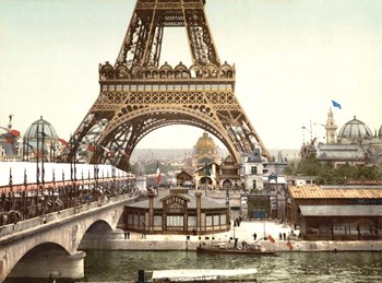 Eiffel Tower during the Exposition Universelle, 1900 by Vernon Lewis Gallery/Stocktrek Images art print