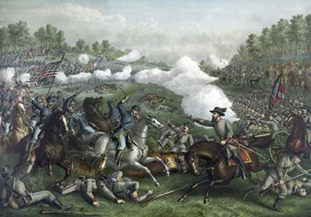 Third Battle of Winchester, September 19, 1864 by Stocktrek Images art print