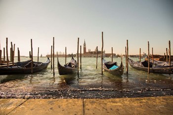 Venice Gondolas by Aledanda art print