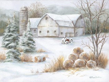 Winter Hay by Pam Britton art print