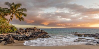 Sunset on a Tropical Beach by Pangea Images art print