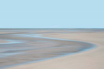 Blue and Beige Beach 1 by Brooke T. Ryan art print