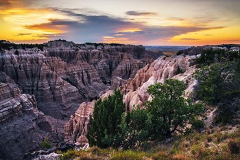 Sunset Over Badland Valley by Andy Crawford Photography art print