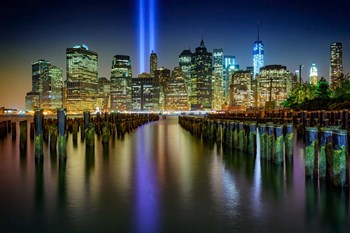 NYC Tribute Lights by Rick Berk art print