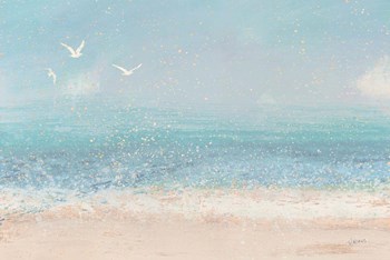 Splatter Beach I Neutral by James Wiens art print