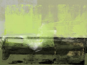 Abstract Green and Brown by Alma Levine art print