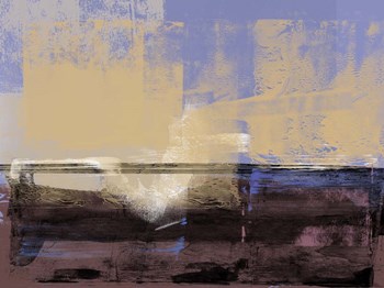 Abstract Ochre and Violet by Alma Levine art print