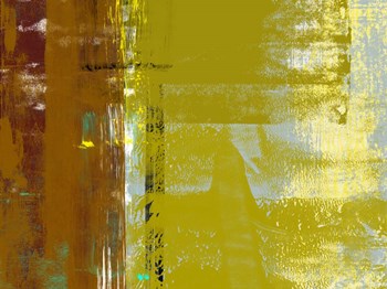 Yellow Mustard Abstract Composition I by Alma Levine art print