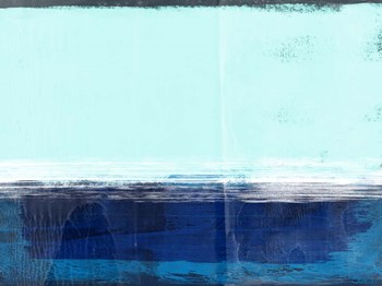 Abstract Blue and Turquoise I by Alma Levine art print