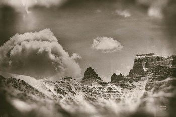 Sepia Peaks by Nathan Larson art print